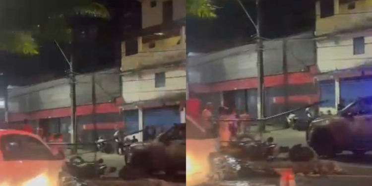 Grave acidente entre carro e moto deixa uma pessoa morta na AV. Bonocô