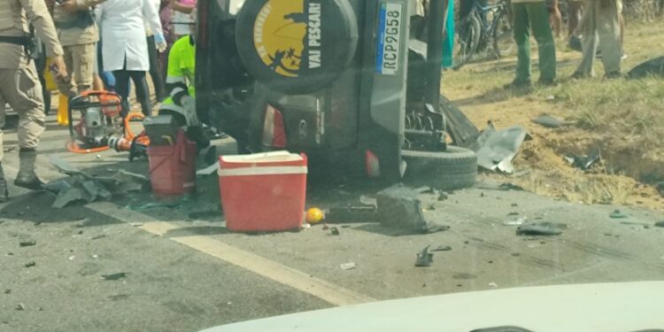 Motorista morre em acidente grave na BA-093 próximo ao Entroncamento de Mata de São João