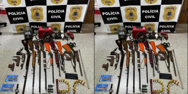 Polícia Civil encontra fábrica e comercio clandestino de armas no Sudoeste Baiano