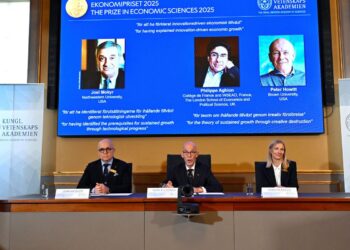 trio-ganha-nobel-de-economia-de-2025-por-trabalho-sobre-inovacao