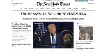 ataque-de-trump-a-venezuela-e-ilegal-e-imprudente,-diz-new-york-times